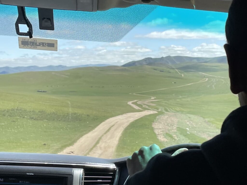 Mongolian dirt roads