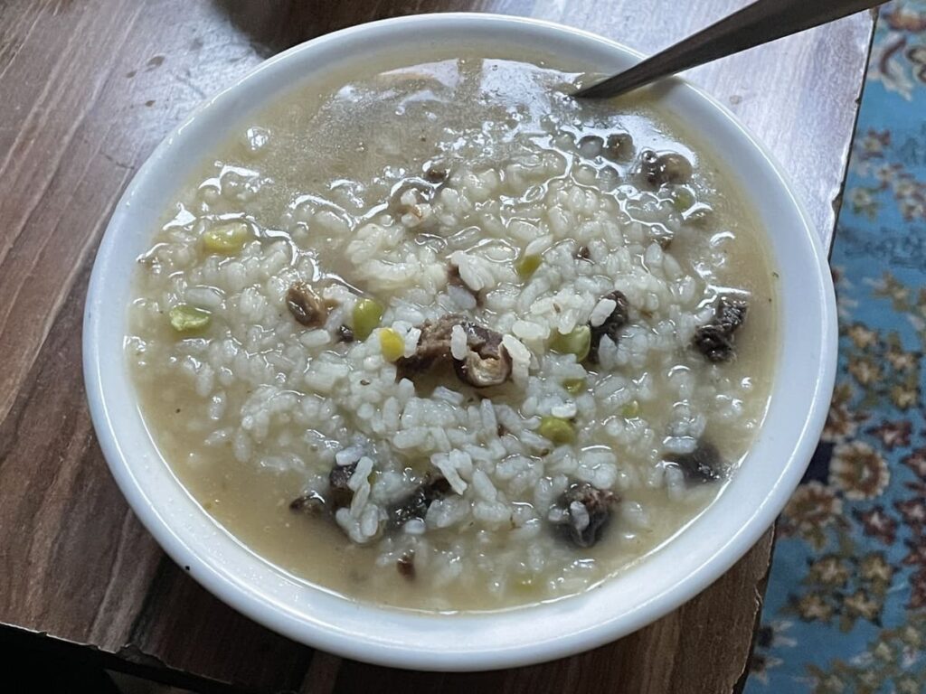Yak stew with rice