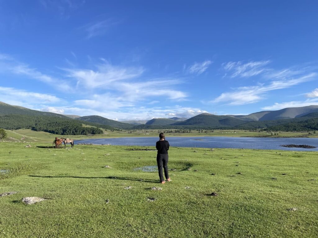 Incredible view from this night's ger stay!